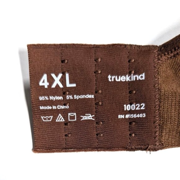 Truekind Daily Comfort Wirefree Shaper Bra Chocolate Brown Women's 4XL 44 46 48 - Picture 3 of 8